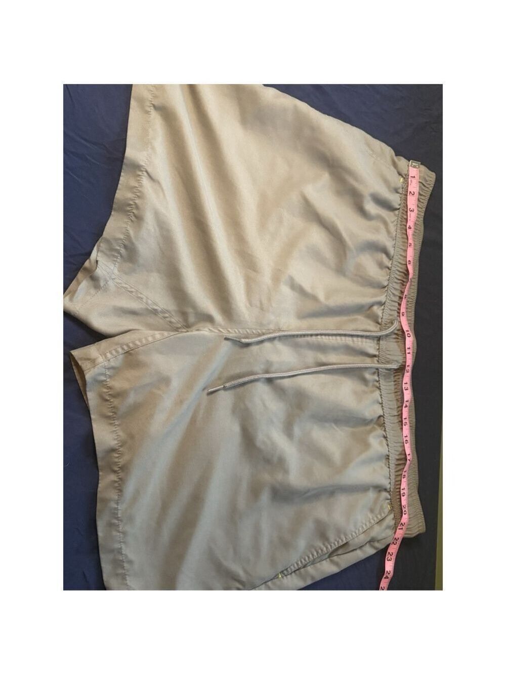 George Men's Swim Trunks Size 2XL 44-46 Grey Lined Mesh Pockets Drawstring
